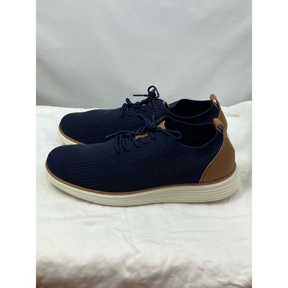 Vilocy Mens 45 (US 10.5) Blue Fashion Dress Casual Oxford Sneaker Business V2201 main image 6